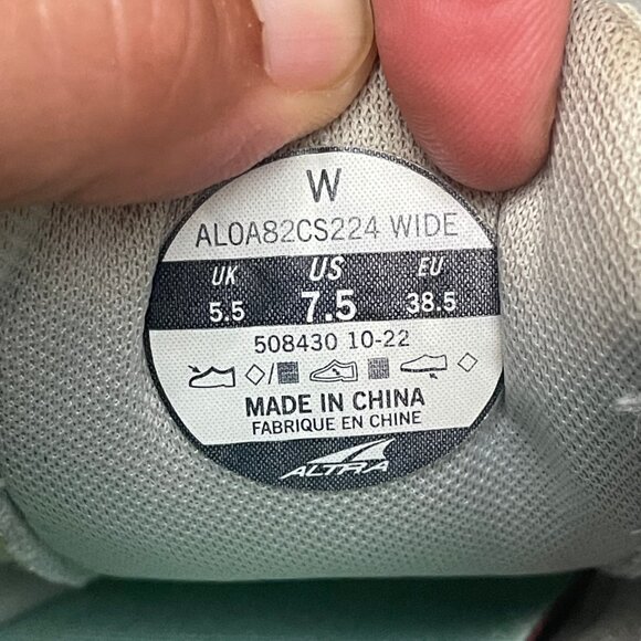 Altra Women's Lone Peak 7 Trail Running Shoe Size 7.5 Wide Green Mint - Picture 7 of 8